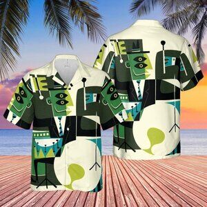 Drum Hawaiian Shirt 3D Music Aloha Shirt Unisex Summer Beach Top S-5XL